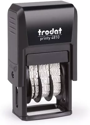 Trodat Printy 4810 Self Inking Date Stamp - Day Months (In 41 X 25 X 73 Mm  • £6.99