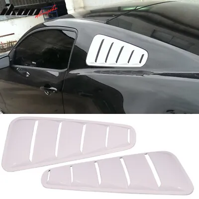 Fits 10-14 Ford Mustang OE Style Side Quarter Window Louvers Painted #HP White • $108.99