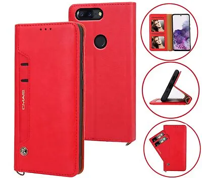 Oneplus 5T Leather Wallet Case Front Pocket 6 Cards • $10.95