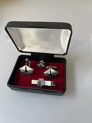 Valiant Chrysler Australia LTD 1970’s Cuff Links + 2 Tie Pins Never Used NOS • $290