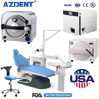 Dental Unit Chair Computer Controlled Hard Leather DC/Autoclave Steam Sterilizer • $700