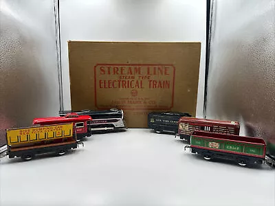 Louis Marx Stream Line Electric Train Set #4923 Orig Box Untested O Gauge Remote • $78