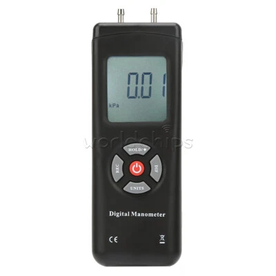 $44.99 • Buy Handheld Digital Manometer Air Vacuum/Gas Differential Pressure Gauge Meter