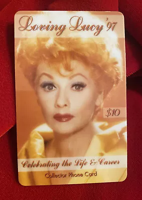 Lucille Ball LOVING LUCY 1997 Telephone Collector Phone Card UNUSED I Love Lucy • $14