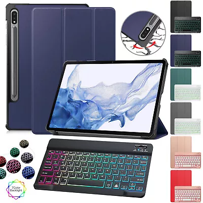For Samsung Galaxy Tab S9 11 Inch 2023 Tablet Keyboard Leather Smart Cover Case • $15.99