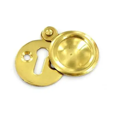 £3.29 • Buy Securit S2260 Keyhole Cover Escutcheon Lock Mortice Brass 35mm Various Quantity