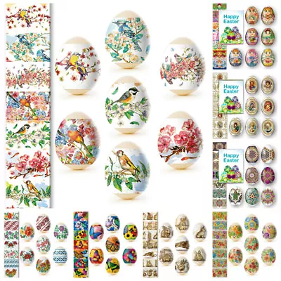 7 Easter Egg Decoration Sticker Heat Shrink Sleeve Wrap 52 Different Designs • £1.85