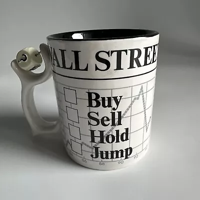 Dept 56 Wall Street Stock Market Buy Sell Hold Jump Dice Spinner Coffee Mug Cup • $14.99