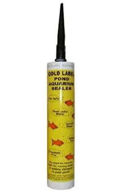 Gold Label Pond Aquarium 290ml Underwater Sealant Black Silicone • £19.35