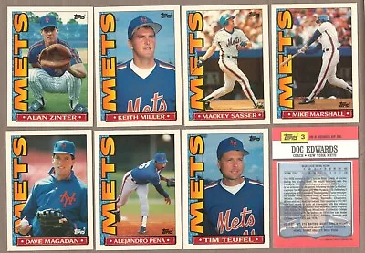 1990 Mets Topps TV Single Card From Glossy Oddball Factory Set CORNER DINGS 90 • $2.25