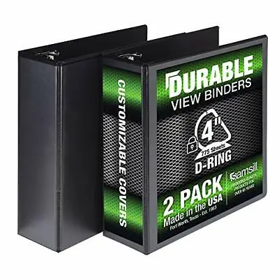 Samsill Durable 3 Ring View Binders 4 Inch  Assorted Colors  Sizes  Styles  • $55.19