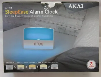 Akai SleepEase Simulated Lighting Alarm Clock - A60043 *NEW* • £11.95