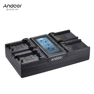 $64.60 • Buy 4-Channel Camera Battery Charger For SONY A7 A7R A7S A6500 A6300 NP-F550 F750