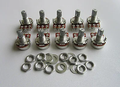 10x Audio 250K Electric Guitar Mini Pots Short Split Shaft Potentiometer A250K • $6