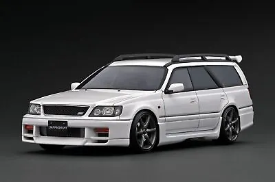 1:18 Nissan Stagea 260RS (WGNC34) -- White -- Ignition Model IG2886 • $499.99