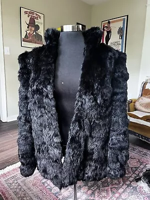 Vintage Dyed Rabbit Fur Coat  • $65