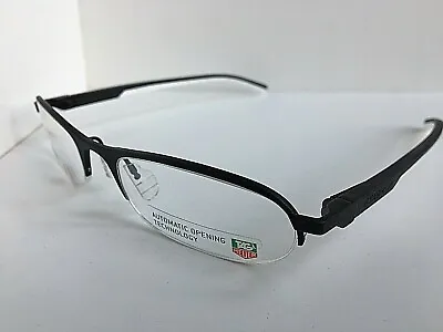 New TAG Heuer TH 0823 823 011 52mm Black Semi-Rimless Men's Eyeglasses Frame • $274.99