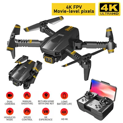 $47.85 • Buy 5G 4K GPS Drone HD Camera Drones WiFi Foldable RC Quadcopter 3 Batteries