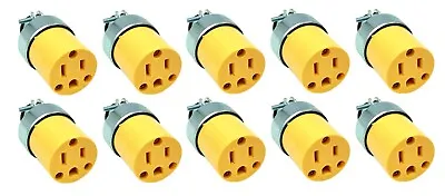 $14.98 • Buy STURGID Pro ARMORED Female Electrical Plug Socket 3-Prong 125V 15A - 10 Pack