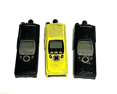 Lot Of 3 Motorola XTS 5000 700/800 P25 Radio H18UCF9PW6AN  Screen Issues  • $139.45
