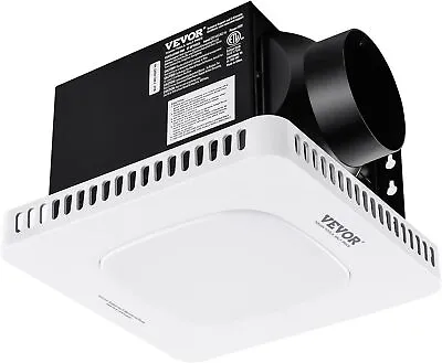 80 CFM Ventilation Bathroom Exhaust Fan 1.5sones Bath Fan Low Noise With Light • $75.99