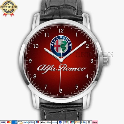 $37.90 • Buy Alfa Romeo Logo Custom Quartz Watch Analog Stainless Steel Men Wristwatch AR005