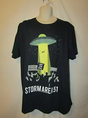 Mens Flying Saucer T-shirt XL Nwt Storm Area 51 Black • $14.95