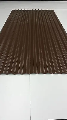 £4.93 • Buy Plastic Coated,0.7mm,metal Roof Sheets, Corrugated Cladding,Vandyke Brown