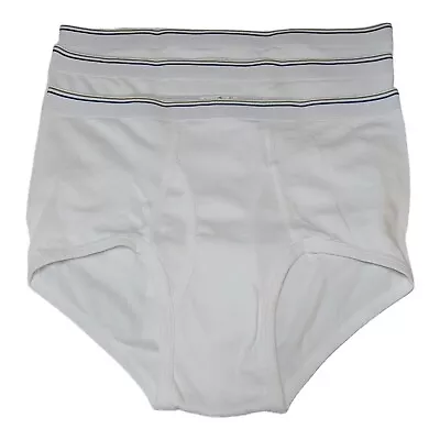 Lot Of 3 Vintage Towncraft JCPenney Men's Briefs Underwear Size 42 White Canada • $34.99