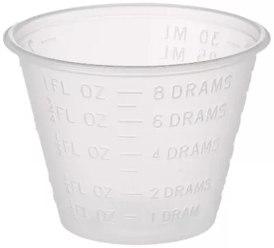 200 Plastic 1 Oz. Graduated Medicine Cups Latex Free Non-Sterile 2 Packs Of 100 • $7.99