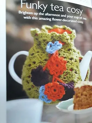 £1.99 • Buy Flower Tea Cosy Cosie Crochet Pattern From Art Of Crochet Magazine