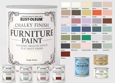 Rust-Oleum Chalk Chalky Furniture Paint 750ml / 125ml Chic Shabby Vintage Paints • £9.62