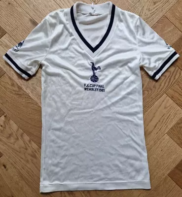 Tottenham Spurs Shirt - Original - 1981 FA Cup Final Wembley - Made In UK • £147