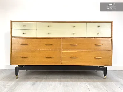 £895 • Buy G Plan / E Gomme, MCM White China Sideboard / Chest Of Drawers