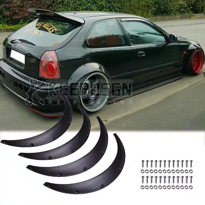 For Honda CIVIC Hatchback Fender Flares Wide Body Kit Extra Wheel Cover Protect • $66.49