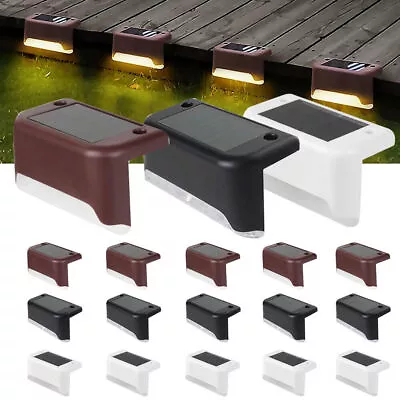 Solar LED Deck Lights Path Outdoor Garden Patio Pathway Stairs Step Fence Lamps • $19.98