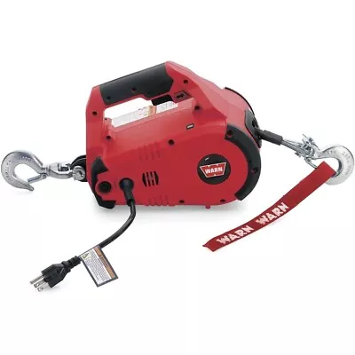 885000 Corded 120V AC Portable Electric Winch With Steel Cable: 1/2 Ton Red • $216