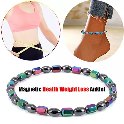 Magnetic Healing Therapy Arthritis Anklet Bracelet Hematite Weight Loss Gift Hot • $2.32