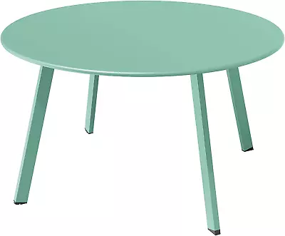 Various Colours Metal Garden Patio Table Weather Resistant For Outdoor Living • £46.99