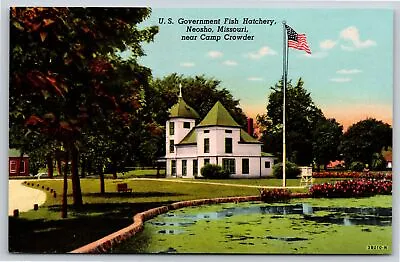 Neosho Missouri~US Government Fish Hatchery @ Camp Crowder~Vintage Postcard • $3.70