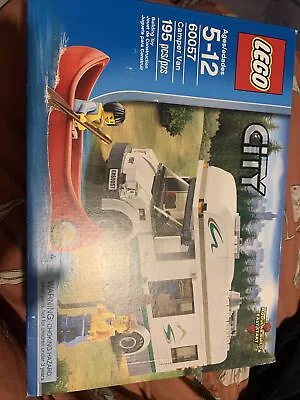 Lego City Town 60057 CAMPER VAN Canoe Oars Life Vest Coffee Outdoor NISB Gift • $75