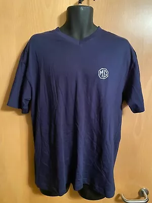 MG Owners Club Automobile Dark Blue T-Shirt Size L By Hanes • £9.99