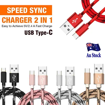 $8.99 • Buy 5X 1M 2M 3M USB Type-C Charging Charger Cable For Sony Xperia XZ XZ2 Premium