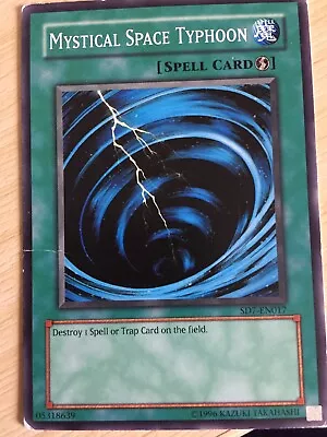 Yugioh Card Mystical Space Typhoon SD7-EN017 Good Condition • £0.99