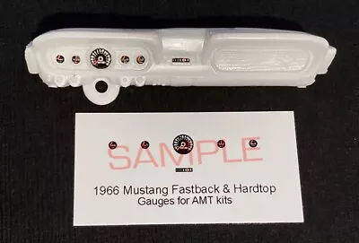 1966 FORD MUSTANG HARDTOP & FASTBACK GT GAUGE FACES For 1/25 Scale AMT Kits—READ • $2.99