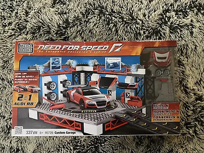 New Mega Bloks Need For Speed Set 95720 Custom Garage 2 In 1 Audi R8 Kit 337 Pcs • $59.99