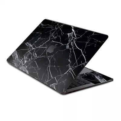 Skin Decal Wrap For MacBook Pro 13  Retina Touch  Black Marble Granite White • $15.98