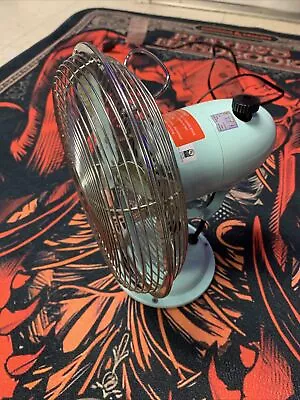 8  All Metal Durable Tabletop Fan Retro Antique Style 3 Speed Oscillating Desk • $35