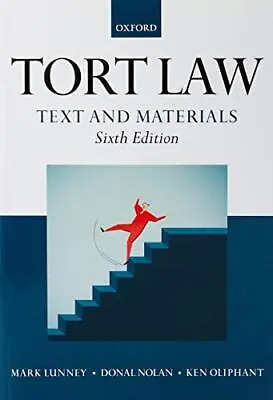 Tort Law: Text And Materials By Oliphant Ken Book The Cheap Fast Free Post • £5.49