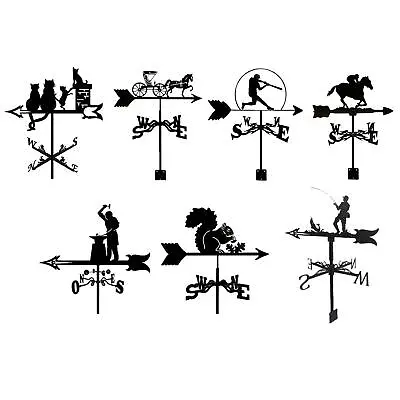 Metal Weather Vane Garden Post Weather Vane Professional Measuring Tool Garden • £20.90